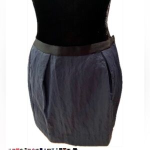 Elizabeth and James navy textured miniskirt
